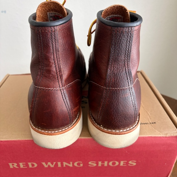Red Wing 8138 Classic Moc Toe Boots • Men’s 10.5 D • Briar Oil Slick Brown Leath - Picture 4 of 8